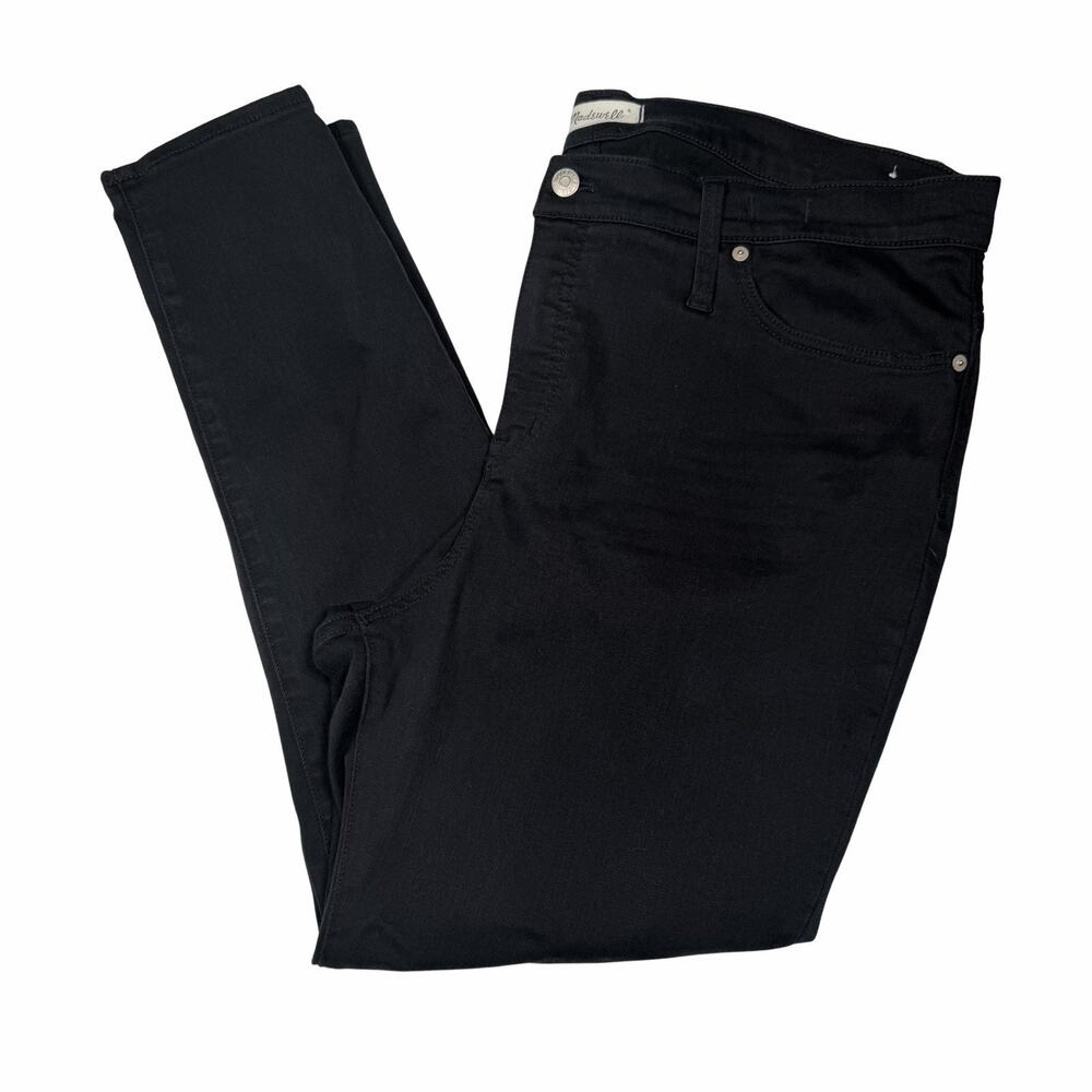 Madewell Jeans Women's Size 35 40x28 Ankle Black Denim 9" High Rise Skinny